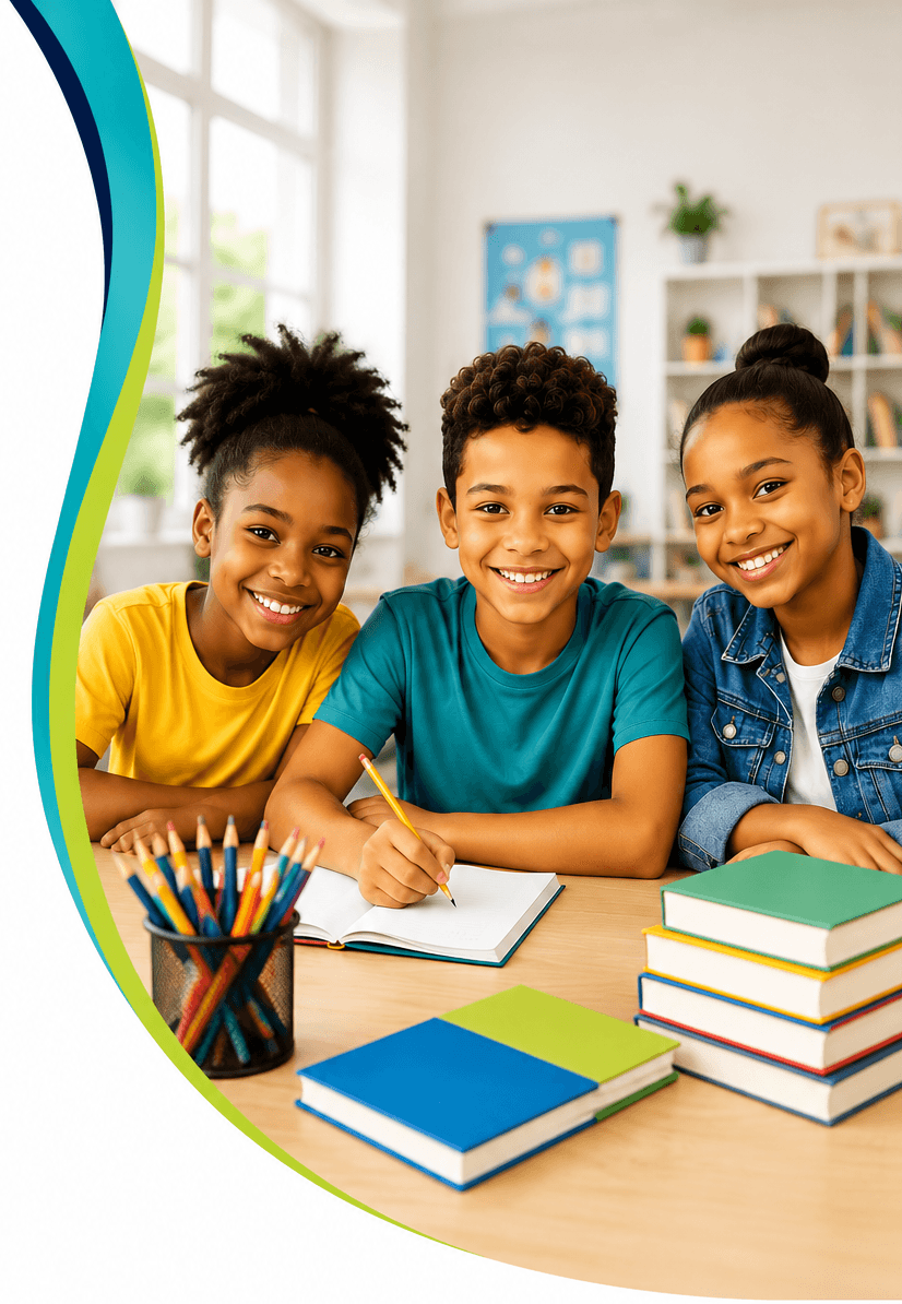 Students learning together